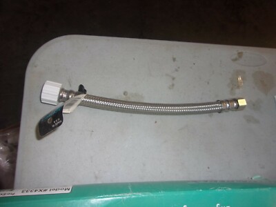 AQUA-FLO KWC 512 PP STAINLESS STEEL TOILET CONNECTOR  7/8'' BALLCOCK 1/2 COMP 12