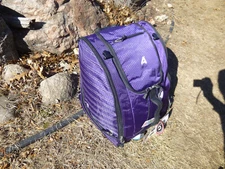 ATHALON 331 EVERYTHING SKI, SNOWBOARD BOOT BAG / PURPLE AND BLACK / PROMPT SHIP