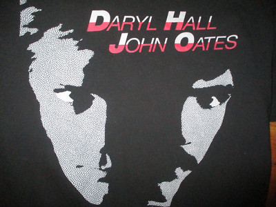 2022 Black HALL & OATES Private Eyes Album Cover T Shirt Medium