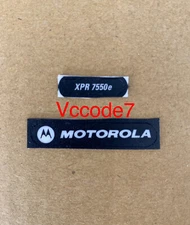 Motorola XPR7550e Front Name Plate & Motorola Label