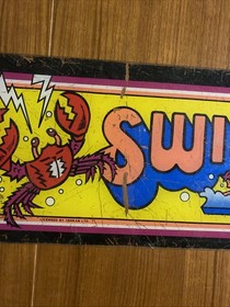 Swimmer Arcade Marquee ORIGINAL - (paint chipped