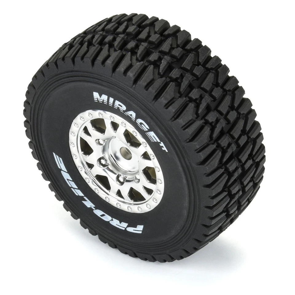 ARRMA PRO1025310 1/16 Mirage TT F/R Tire MTD 12mm Silver Impulse (4) Mojave Grom - Image 4 of 4