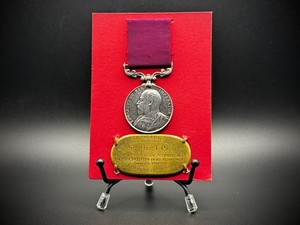 British Long Service and Good Conduct Medal Engraved With Named Brass Plaque