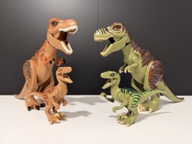 (4) Lego Jurassic World Dino T. Rex Tyrannosaurus Rex & Raptors 5884 5887 75918