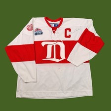 NHL Detroit Red Wings Signed Zetterberg Jersey 2009 Winter Classic Adult Sz 2XL