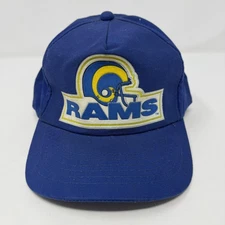 Vintage Los Angeles Rams Hat Cap Snapback Drew Pearson Blue Yellow NFL 90s