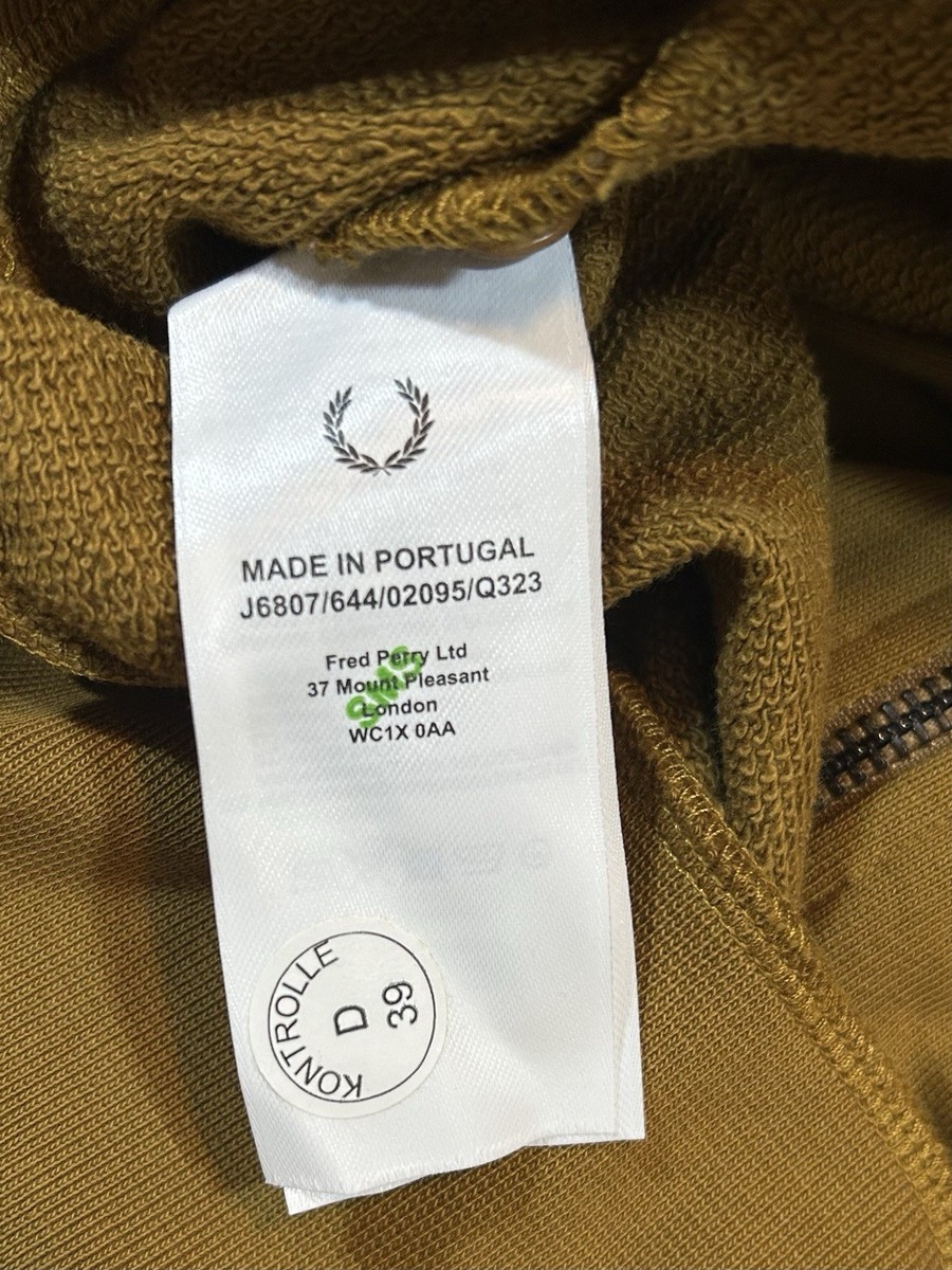 Fred Perry Dark Caramel Salesman Funnel Neck Full-Zip Track Jacket