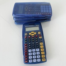 Lot Of 4 Texas Instruments TI-15 Explorer Elementary Calculator Solar W/ Cover