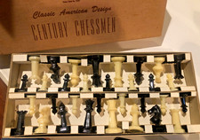 Century Chessmen Wm F Drueke #22 Made in USA Michigan Original box