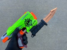 3D Printed NERF Rail Bayonet Attachment COPPER Blade CUSTOM NEW