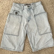 JNCO 1993 Blue Panel Shorts / Jorts W 30 - Breakdown Kikwear GAT Plugg Sutters