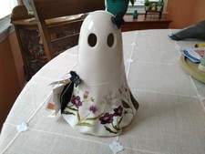 Ceramic Light Up Ghost With Black Butterflys ...
