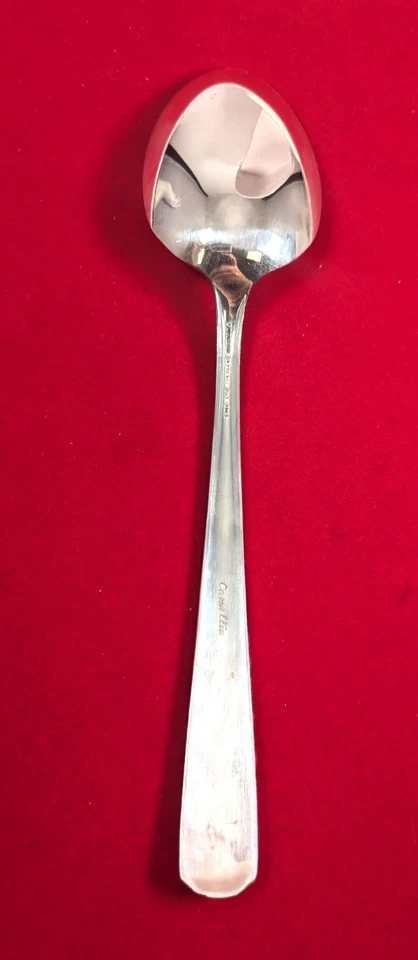 Cuchara para servir Camellia de Gorham de plata de ley de 8-3/8"" Foto 3 de 4