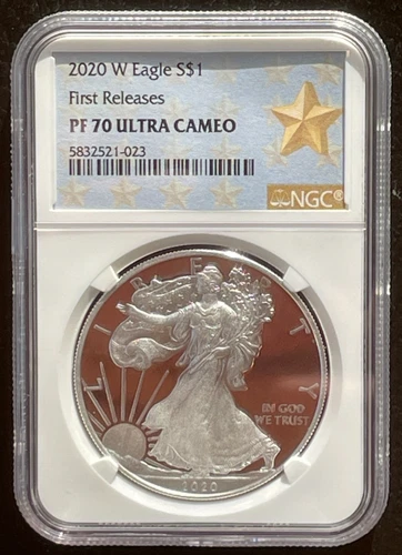 2020-W $1 SILVER AMERICAN EAGLE NGC PF70 First Releases : 06994