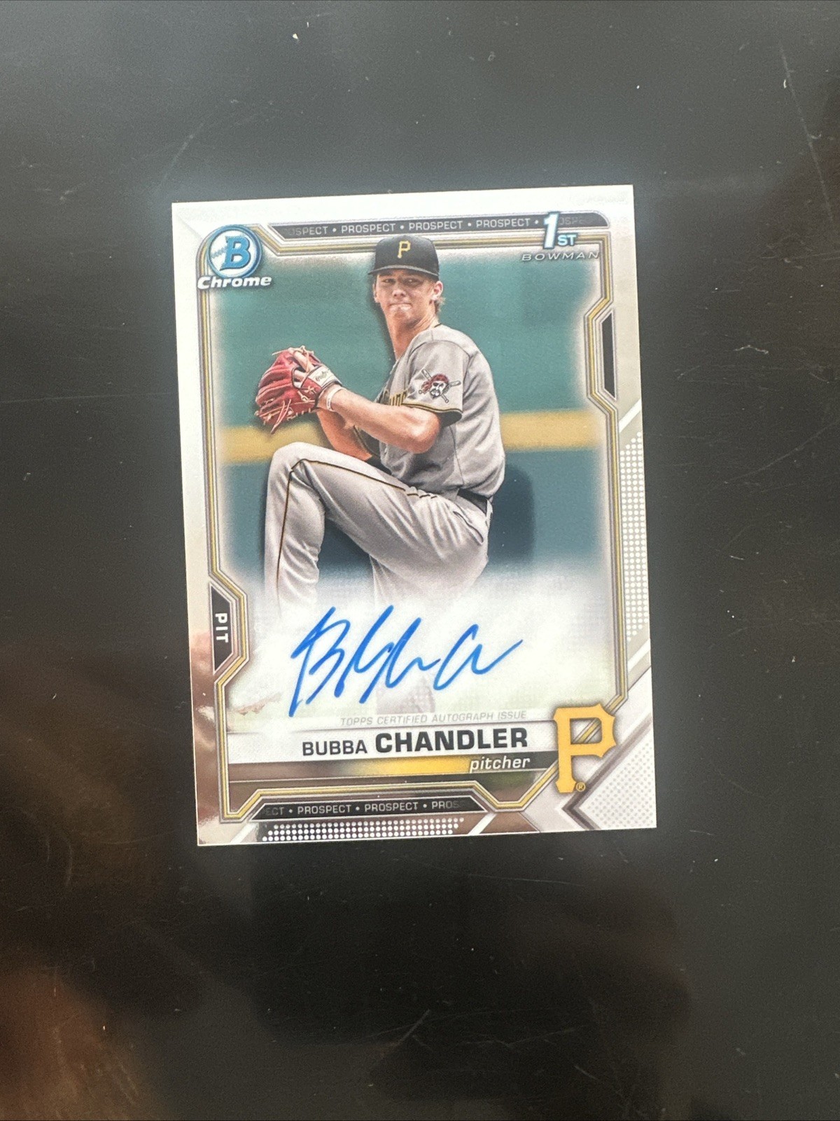 2021 Bowman Draft Chrome Bubba Chandler 1st Bowman Autograph Pittsburgh Pirates