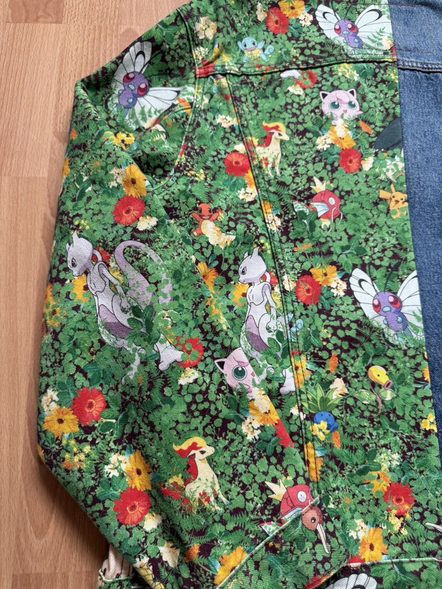 Levi's x Pokémon 25th Anniversary Trucker Denim Jacket Large All