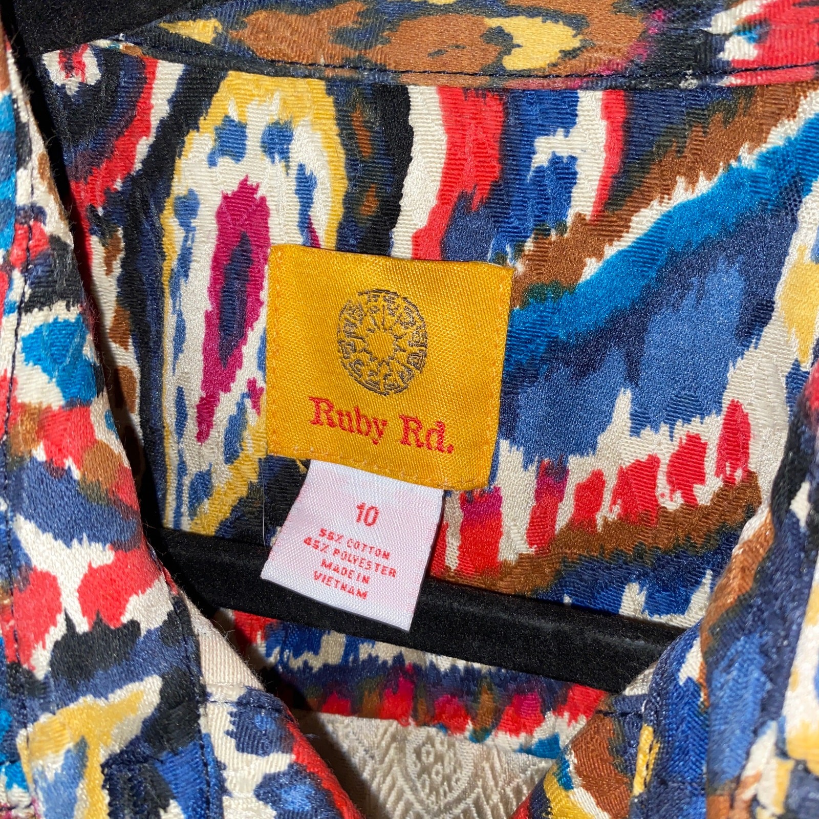 Ruby Rd Abstract Multicolored Lightweight Button … - image 5