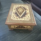 Vintage MADE IN ITALY Floral Wood Inlay REUGE Music Jewelry  Box “The Godfather” — photo 4