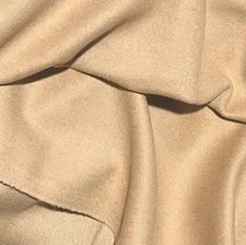Camel 100% Coat Wool  Fabric 60” Width Sold By The Yard