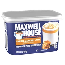 Maxwell House Instant Cafe-Style Beverage Mix, Easy to Prepare -  8.7 Oz