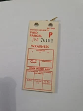 BR Paid Parcel Labels WRABNESS JM 70192–70238 Unused Pad Railwayana