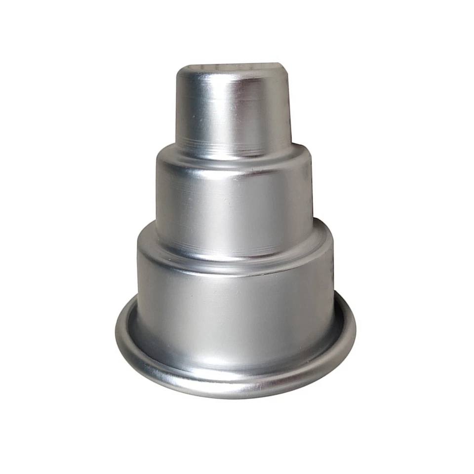 Backformen Kuchenform Mini Pfanne S/M/L Silber 3 Schichten 3 Verschiedene Größen - Bild 2 von 4