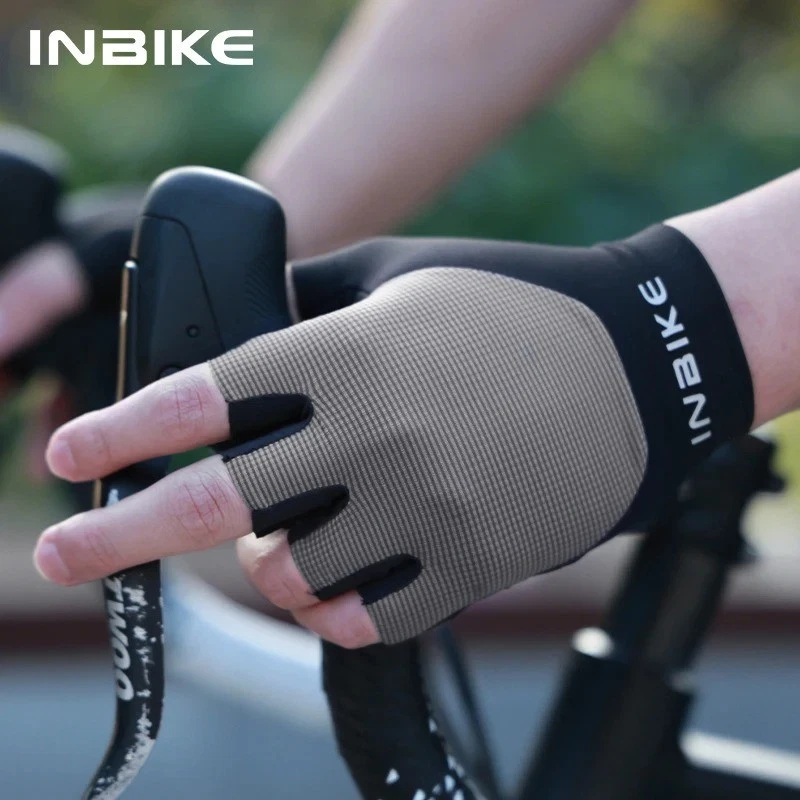  INBIKE 2025 Summer Cycling Gloves for Men Shock-Absorbing Padded Breathable Bic