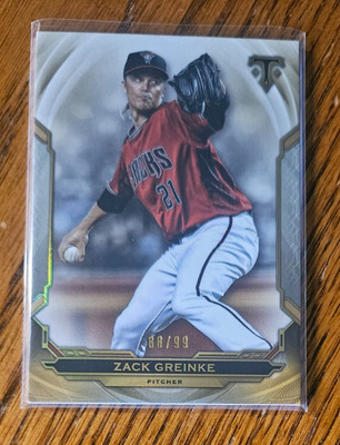 Zack Greinke - 2019 Topps Triple Threads Gold #/99 No.54 - Arizona Diamondbacks