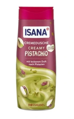 ISANA Shower gel CREAMY PISTACHIO for dry skin 300ml -FREE SHIPPING
