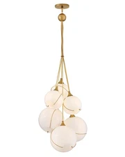 Heritage Brass LED Chandelier from the Skye Collection