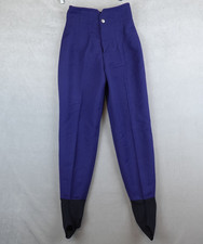Vintage Bogner Ski Snow Pants Navy Stirrup Winter Sport Womens Size 6 Wool Blend