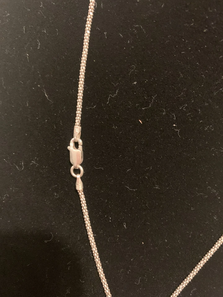 Lori Bonn Sterling Silver Amethyst Pendant & Necklace 18β, 6.5 gm - Image 4 of 4