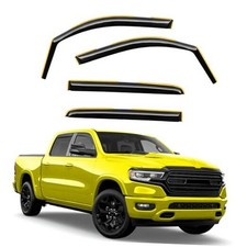 in-Channel Window Rain Guards 2019-2025 Dodge Ram 1500 Crew Cab New Body Style