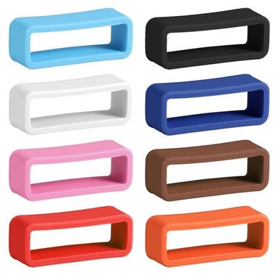 8 Pcs Watch Band Keepers, 20mm Silicone Strap Holder Loops, Multicolor 