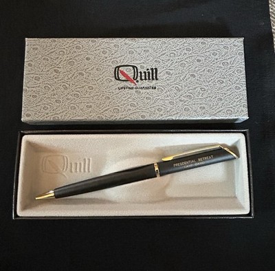 Nice!!  Presidential Pen Camp David Quill Souvenir Black Pen NOS Condition