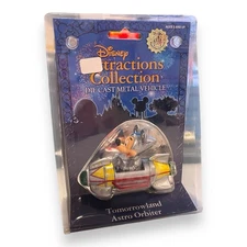 Disney Attractions Collection Tomorrowland Astro Orbiter Die Cast Metal Vehicle 