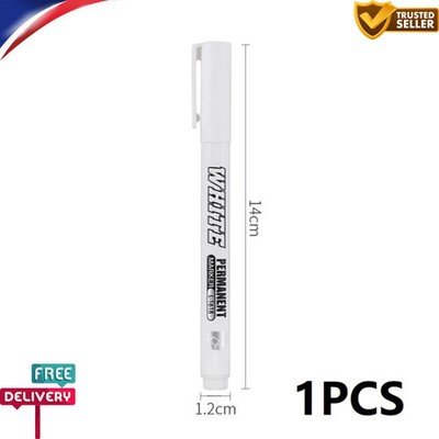 1/2/3pcs White Permanent Marker Pens For Metal, Art, Drawing, Wood, Plastic