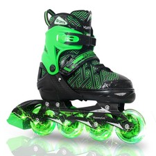 MammyGol Kids Inline Skates Boy or Girls Adjustable Skates with Illuminating ...