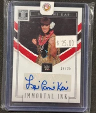2023 Panini Impecable WWE Leilani Kai Immortal Ink Autograph Auto 16/35