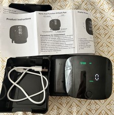 Wrist-Worn Digital Blood Pressure Monitor - Rechargeable Large LED Display