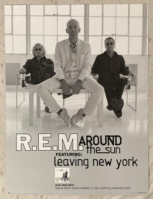 R.E.M. 2004 Promo Poster Around The Sun Leaving New York Michael Stipe REM