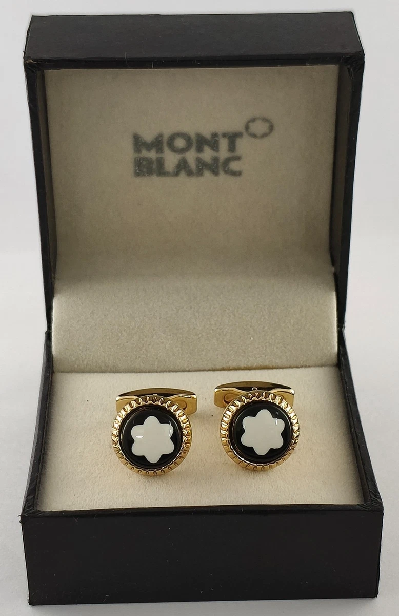 MONTBLANC カフリンクス ゴールド ブラック 楽天市場】モンブラン