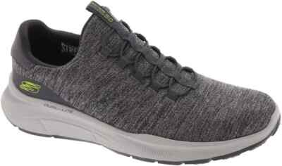 Slip On Skechers Shoes Mens Extra Wide Charcoal Sport Comfort Memory Foam 232518