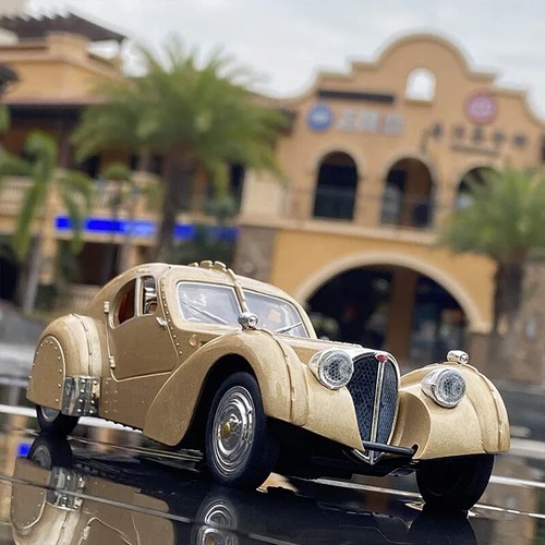1:28 Bugatti TYPE 57SC Classic Car Diecast Model Simulation Collection Kids Gift - Picture 9 of 18