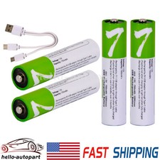 4Pcs Rechargeable AAA Lithium ion li-ion Batteries 1.5V 750mWh With Type C Cable