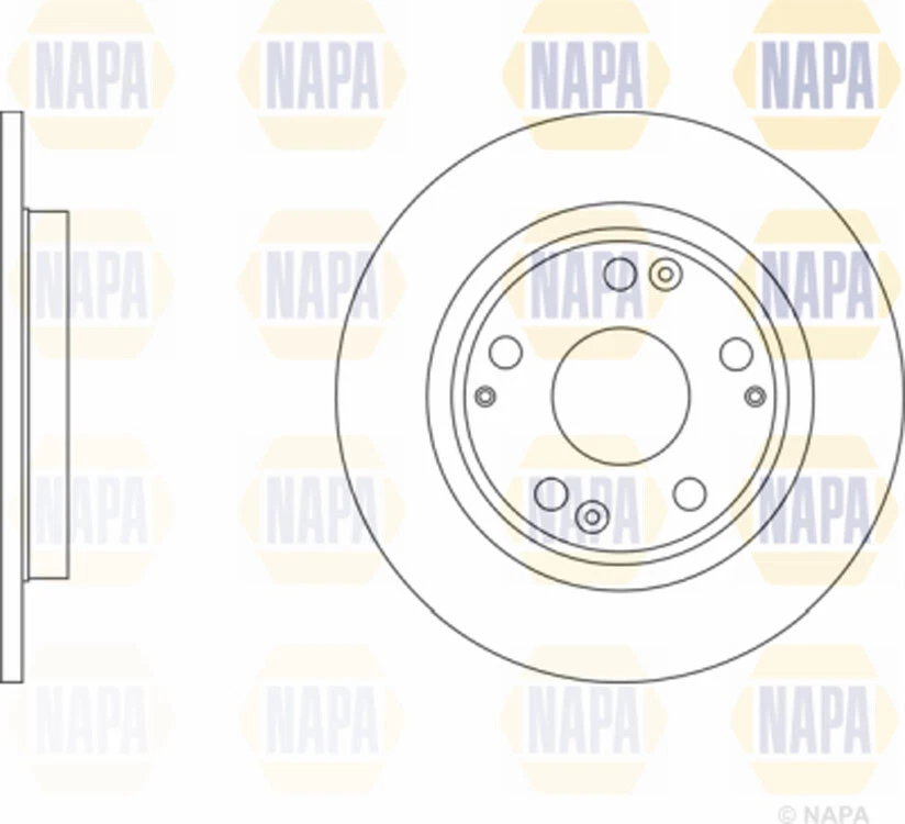 Se adapta al disco de freno trasero Honda CR-Z 2010- 1,5 NAPA 42510SZTG52 Foto 2 de 2