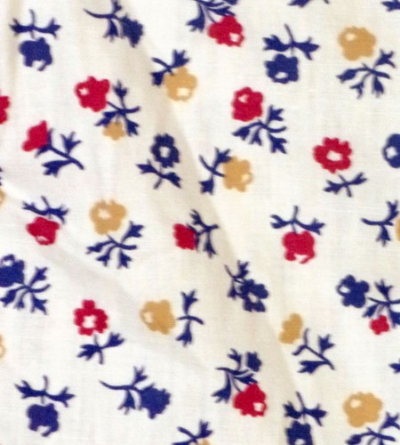 vintage 70s Sears Winnie the Pooh Tiny Floral Big Collar Kids Shirt Blouse Top 5 - Picture 2 of 4