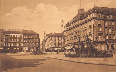 C048 Germany  Chemnitz Continental Hotel  vintage postcard