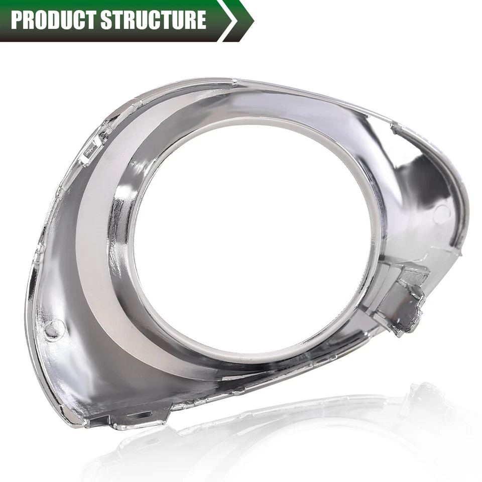 Bumper Fog Light Bezel Lamp Trim Left+Right Fit For 2013-2015 Lexus RX350 RX450h - Image 3 of 4