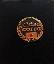 Golden Corral Restaurant Service Pin with Garnet